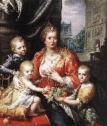 Paulus Moreelse Sophia Hedwig, Countess of Nassau Dietz, with her Three Sons. china oil painting artist
